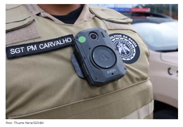 a SSP inicia implantação das câmeras corporais nas forças de segurança da Bahia