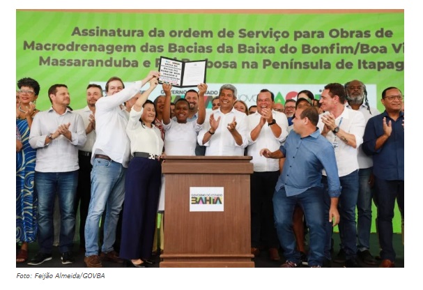 Cidade Baixa recebe investimento do Novo PAC; Jerônimo Rodrigues assina primeira ordem de serviço para obras de micro e macrodrenagem  