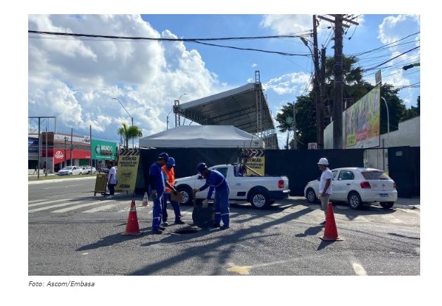 Operação Micareta: estruturas de água e esgoto são preparadas para a folia em Feira de Santana